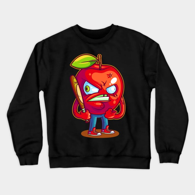 Bad Apple Crewneck Sweatshirt by ArtisticDyslexia